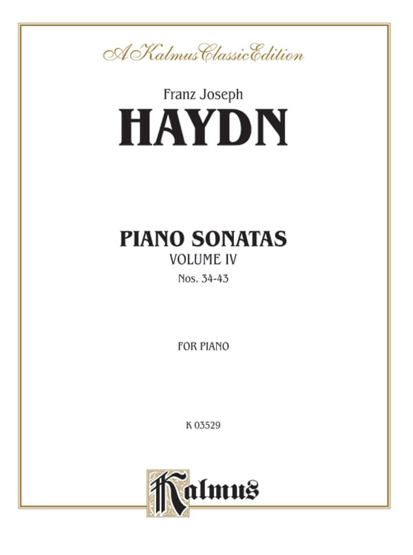 Sonatas, Volume IV (Nos. 34-43): For Piano