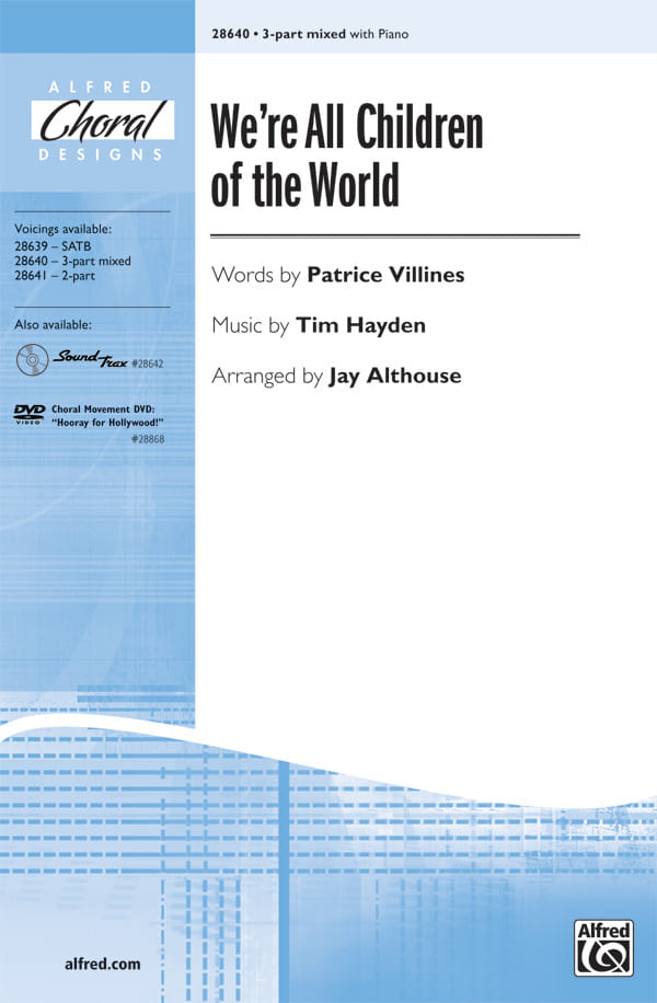 We're All Children of the World - 3-Part Mixed