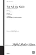 For All We Know - SATB