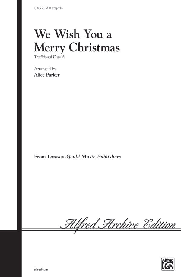 We Wish You a Merry Christmas - SATB