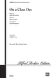 On a Clear Day - SATB