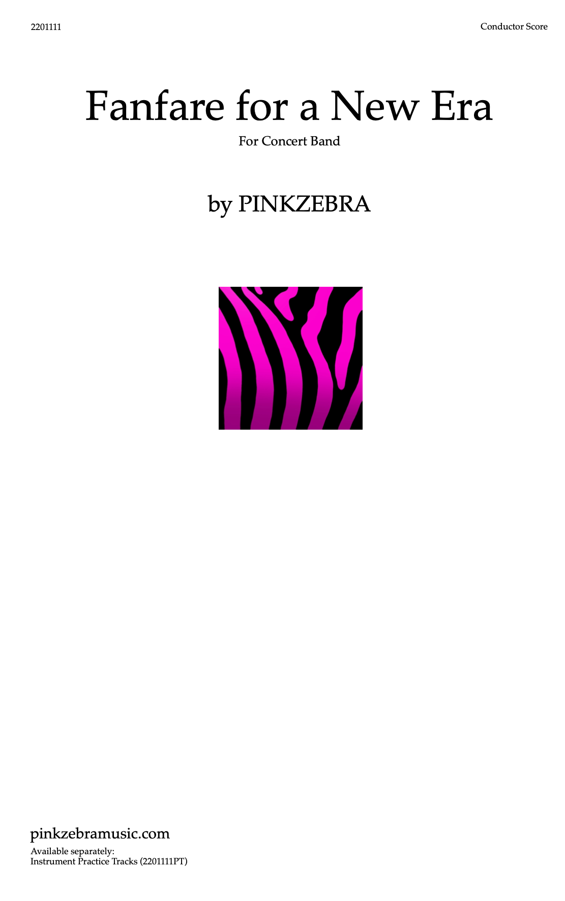 Fanfare for a New Era Pinkzebra Concert Band Sheet Music