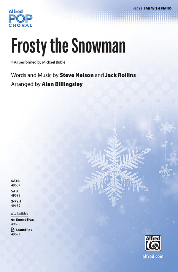 Frosty the Snowman SAB: Choir Sheet Music